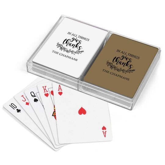 Give Thanks Double Deck Playing Cards